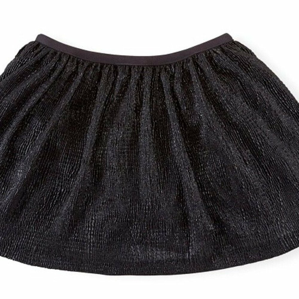 Ralph Lauren Polo Girls Metallic Skirt Black 2 2T